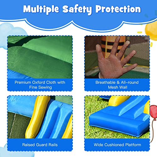 HONEY JOY Inflatable Bounce House, Crayon Theme Bouncy House for Kids w/Large Jumping Area, Indoor Outdoor Bouncing Castle House, Including Oxford Carry Bag, Repair Kit(Crayon Without Blower) - Image 5