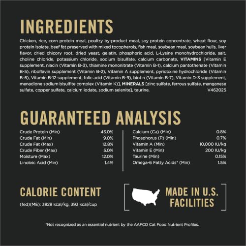 Purina Pro Plan Weight Management Dry Cat Food, Chicken & Rice, 7 lb Bag