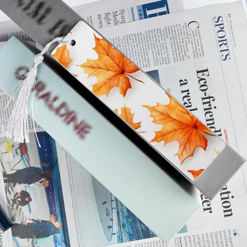 Marque-pages feuilles d'érable pour la lecture enfant lors du rituel du soir - 6