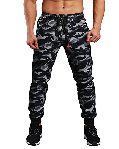 men's camo jogger sweatpants