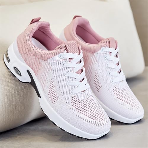 Womens Sneakers Arch Support Orthopedic Shoes Air Cushion Running Trainer Lightweight Tennis Athletic Walking Shoes Mesh Breathable Comfortable Fashion Gym Work Sneakers2