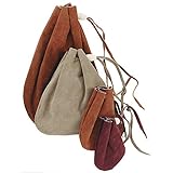 Leather Unlimited DIY Drawstring Leather Pouch Kit - Assorted (1 Dozen) - Suede 3' x 4' - Brown - Unisex-Adults
