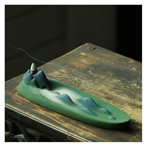 Incense Burner Jiangshan Backflow Incense Burner Ornaments Zen Creative Aromatherapy Stove Ceramic Waterfall Incense Burne