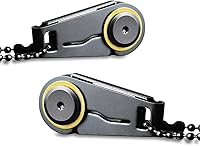 Vista 1 de (2 paquetes) Mini cuchillo con cremallera/supervivencia al aire libre EDC Gadget/llavero colgante cuchillo de bolsillo