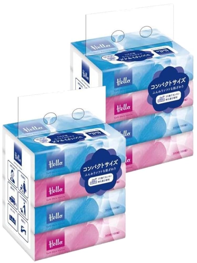 Hello ボックスティッシュ 300枚入り Hello ボックスティッシュ 300枚入り Amazon.co.jp