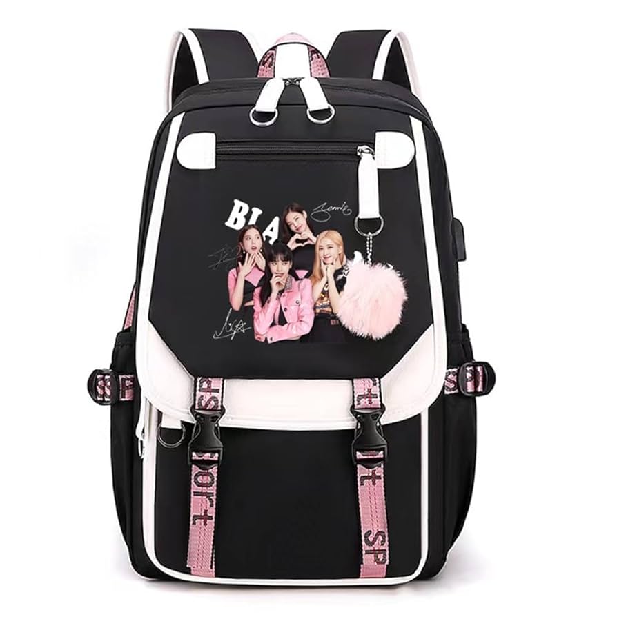 Amazon.co.jp: ブラックピンク 周辺 リュック リュックサック 大