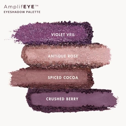 Image of HYUE AmplifEYE Eyeshadow Palette - 6 Shades | Berry Boudoir | Highly Pigmented Shades | Matte, Metallic, Satin & Foil | Long Lasting | Smooth Blendable Texture | All Skin Types