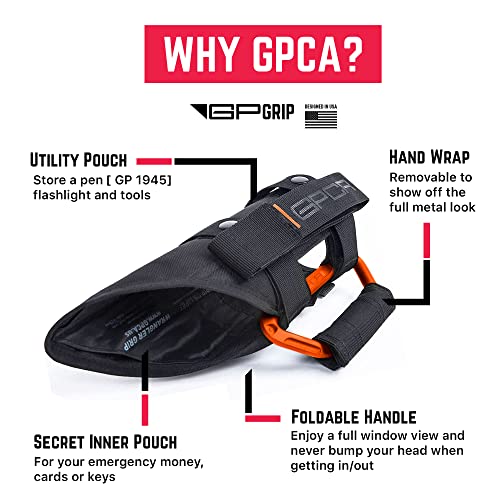 Gpca - Grab Handle Combo, Better Value Pack With 4Pcs Grip Pro And 2Pcs Gp Backgrip Pro, Car Headrest Grab Handles For Jeep Jl, Jlu, Jt Gladiator, Jk, Jku And More, Grabber Orange #TOP2