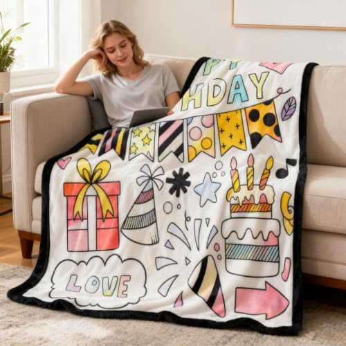 Couverture à colorier lavable et confortable pour enfant - 2