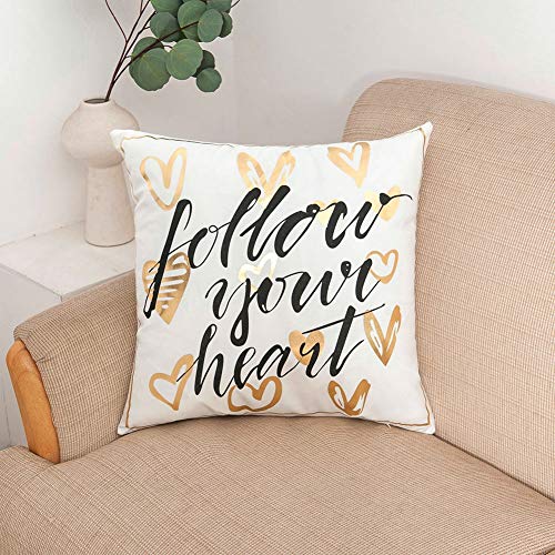 Decor Mi Pillowcases Bronzing Flannel Throw Pillow Covers Gold Letter Lips Eyelash Pattern Square Pillow Cases Zipper Cushion Pillow Covers For Sofa Living Room Bedroom Home Decor,18X18 Inch Set Of 4 #TOP4
