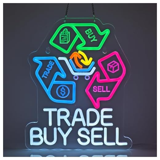 Bright Buy-Sell-Trade Neon Sign