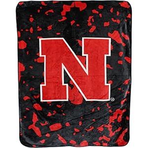 College Covers Everything Comfy Nebraska Cornhuskers Soft and Warm Huge Raschel Throw Blanket, 86″ x 63″