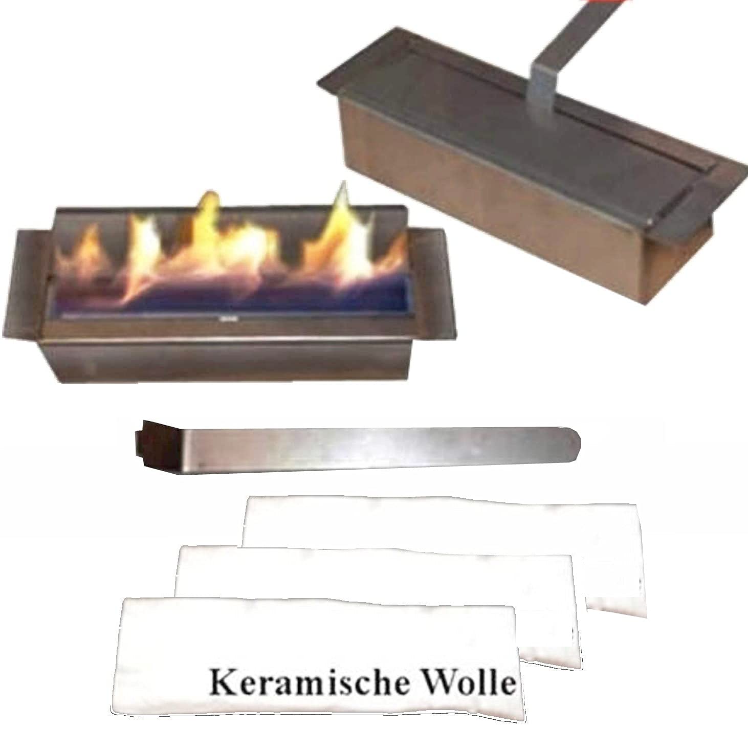 Chimenea Etanol y Gel Modelo Madrid Deluxe Rojo
