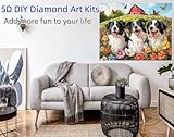 Farm Diamond Painting, Dog Diamond Art Kits Adults,5d Diamond Painting Kits for Adults, Full Round Drill Gem Art Dots Beginners Embroidery Kit, Wall Home Decoration Gifts for Women 24x32in L0Y-262 - Image 3