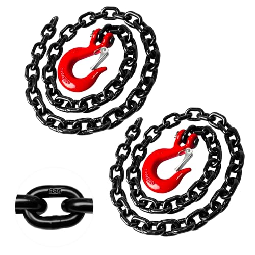 YATOINTO 2-Pack Grade 80 Trailer Safety Chain 36 Inch, Black