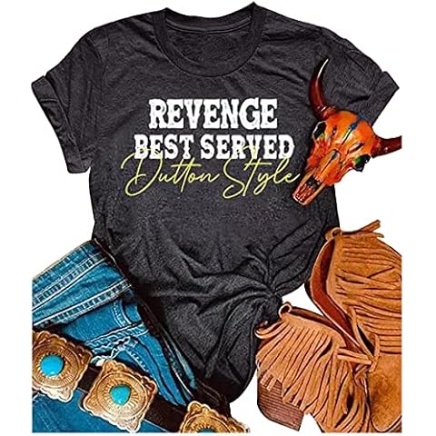 Beth Dutton Shirts for Women You are The Trailer Park I Am The Tornado Yellowstone TV Show T Shirt V-Neck Casual Tops, Dark Grey, XX-Large Cover