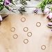 Axe Sickle 55mm Wooden Rings Unfinished Wood Circles for DIY Projects Pendant Connectors Jewelry Making, 25 Pcs