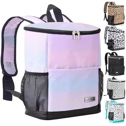 Wolka Cooler Backpack 30 Cans,Portable Backpack Coolers Insulated Leak Proof,Waterproof Soft Sided Cooler Bag for Travel,Beach,Camping,Picnic,Lunch Backpack for Women (Dream Cloud)