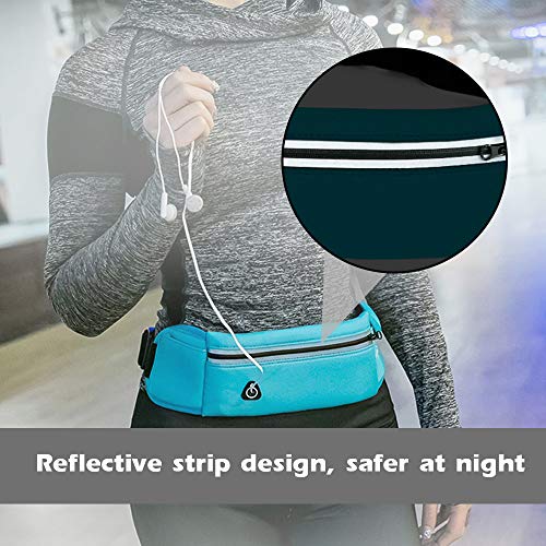 Ajcoflt Saco de cintura de corrida ao ar livre à prova d 'água suporte do telefone móvel saco de ba