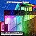 NovaFloat 148FT 54LEDs RGB Permanent Outdoor Lights, Control, IP67 Waterproof Under Eave Lighting with Remote, DIY Music Sync for House, Holiday, Party, Garden Decor