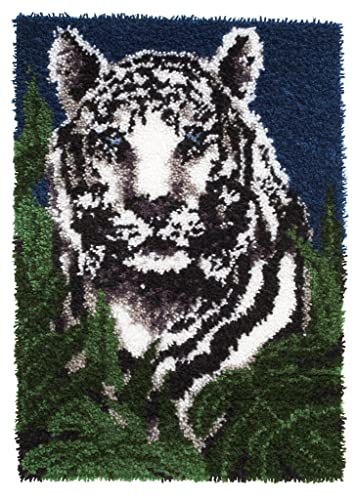 Image of Wonderart Latch Hook Yarn, White Tiger