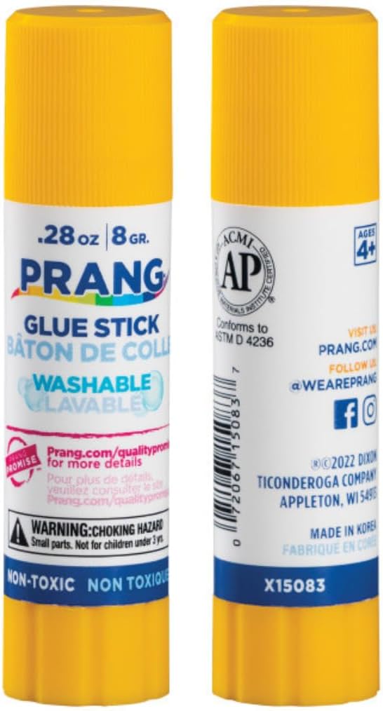 Washable Glue Sti, Clear.