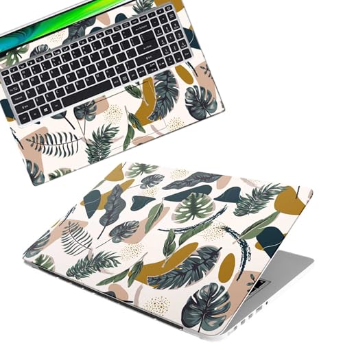 Image of Galaxsia Floral D34 Full Body Vinyl Laptop Skin /Sticker /Cover Upto 15.6 Inches Laptops Laminated-Removable-HD Quality Compatible for Hp-Dell-Sony-Lenovo-Asus etc.(15x10 Inches)