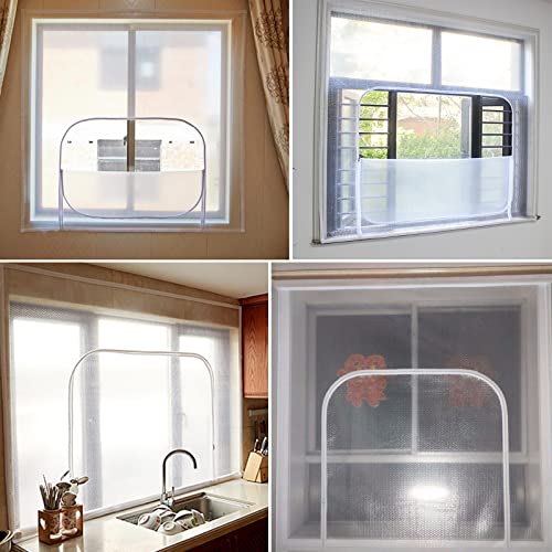 Cortina con aislamiento térmico ventanas kit antifrío resistente viento 5