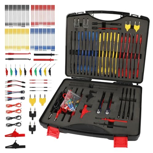 Ensemble de 104 cordons de test pour multimètre Kit de cordons de test de circuit automobile Kit...