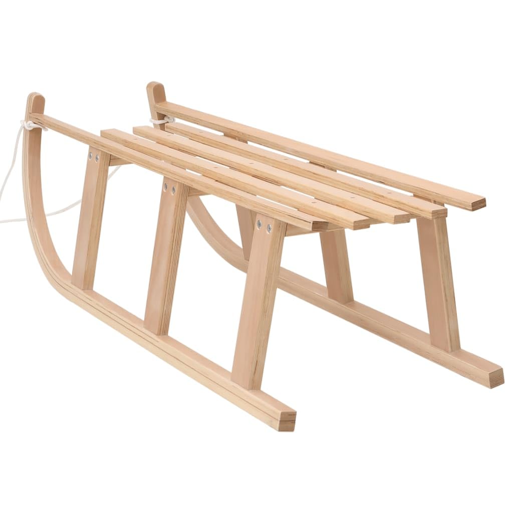 vidaXL Trineo de Nieve Patinete Deporte Nieve Turismo Exteriors Entrenamiento Esquí Niños Adultos Madera Contrachapada 110x40x34 cm