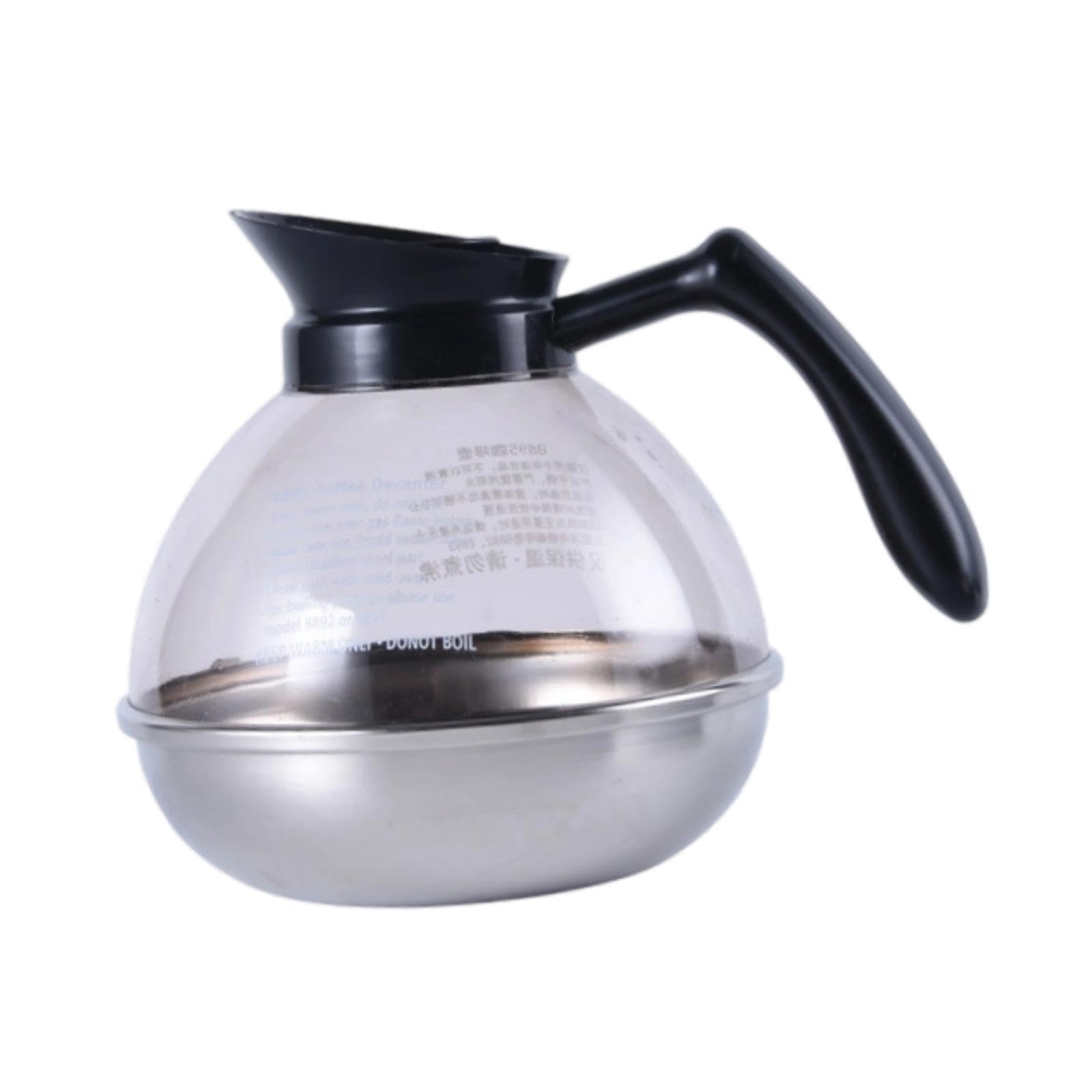 Sharplace Kaffeekanne, Karaffe, Wasserkocher, Kaffeezubehör, Teil, Wiederverwendbare Teekanne, 1,8 l, Karaffe für Küche, Büro, Camping, Café, Kaffee, Brüher