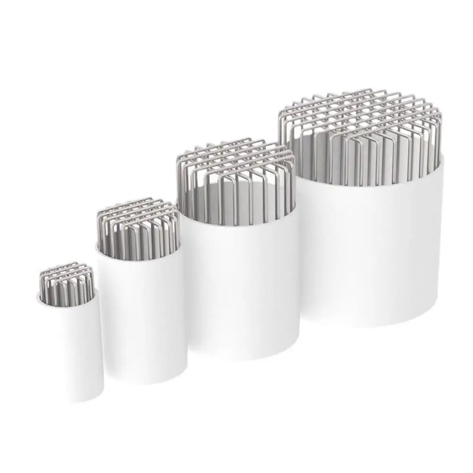 Square Floor Drain Round Roof Floor Drain Anti-blocking Stainless Steel Balcony Drainage Cover Large Displacement Rooftop Rain Pipe Cap(110 tube)