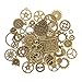KIMI-HOSI 40 Pièces Vintage Steampunk Engrenages Metal Gears Horloge Montre Roues Pendentif Charms Gears de Bricolage pour Décorer les Bracelets Chapeau Sac - Bronze
