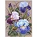 Produktbild 5D-Diamant-Malerei-Set, schöne Blume, Diamant-Stickerei, Malerei, DIY, Stickerei, Kreuzstich, Gemälde für Zuhause, Wanddekoration (Marineblau)