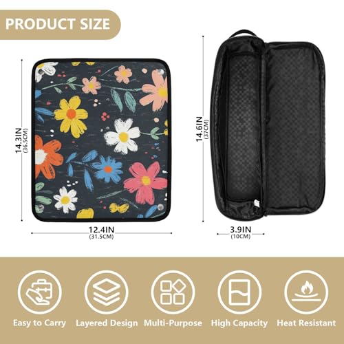 Bolsa de viaje para herramientas de cabello resistente al calor miniatura 4