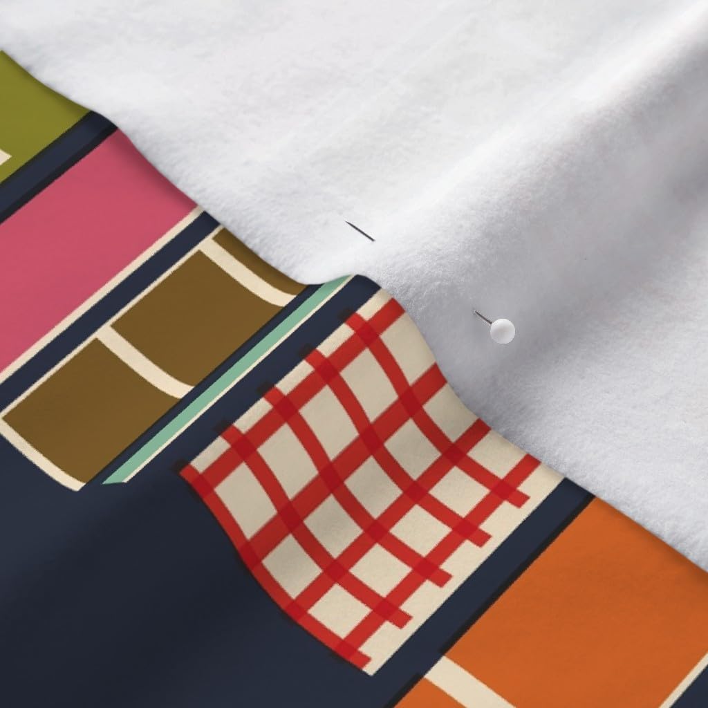Spoonflower Fabric - Reading Books Hygge Printed on Polartec(R) Fleece Fabric by The Yard - Sewing Blankets Loungewear and No-Sew Projects