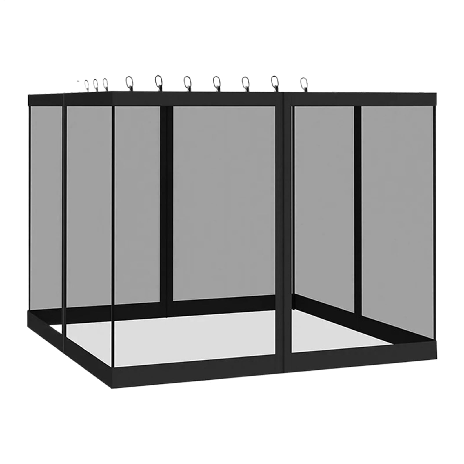 Siatka na baldachim zewnętrzny, 4 panele, 3 szt., odporna na promieniowanie UV, odporna na komary, wentylowana siatka, na patio, do ogrodu, na kemping, podwórko, prywatność.