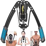 Adjustable Torsion Arm Fitness Machine, Hydraulic Power Exerciser for Chest, Biceps, Abdomen, Shoulder and Muscle Strength Training, Arm Strength Bar with Twister
