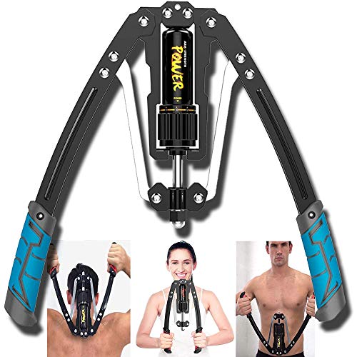 Adjustable Torsion Arm Fitness Machine, Hydraulic Power Exerciser for Chest, Biceps, Abdomen, Shoulder and Muscle Strength Training, Arm Strength Bar with Twister