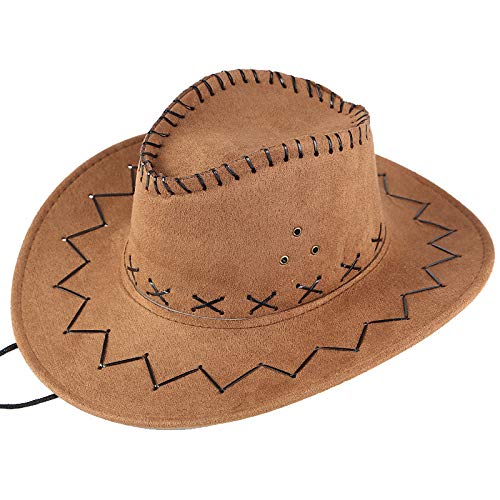 Sombrero de vaca gorra vaquero sombrilla sombrero oeste unisex adulto gorras de béisbol vaquero plato