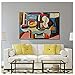 arteWOODSPablo Picasso Mandolina y Guitarra Lienzo Pintura Carteles Impresiones Pintura Cuadros Decorativos...