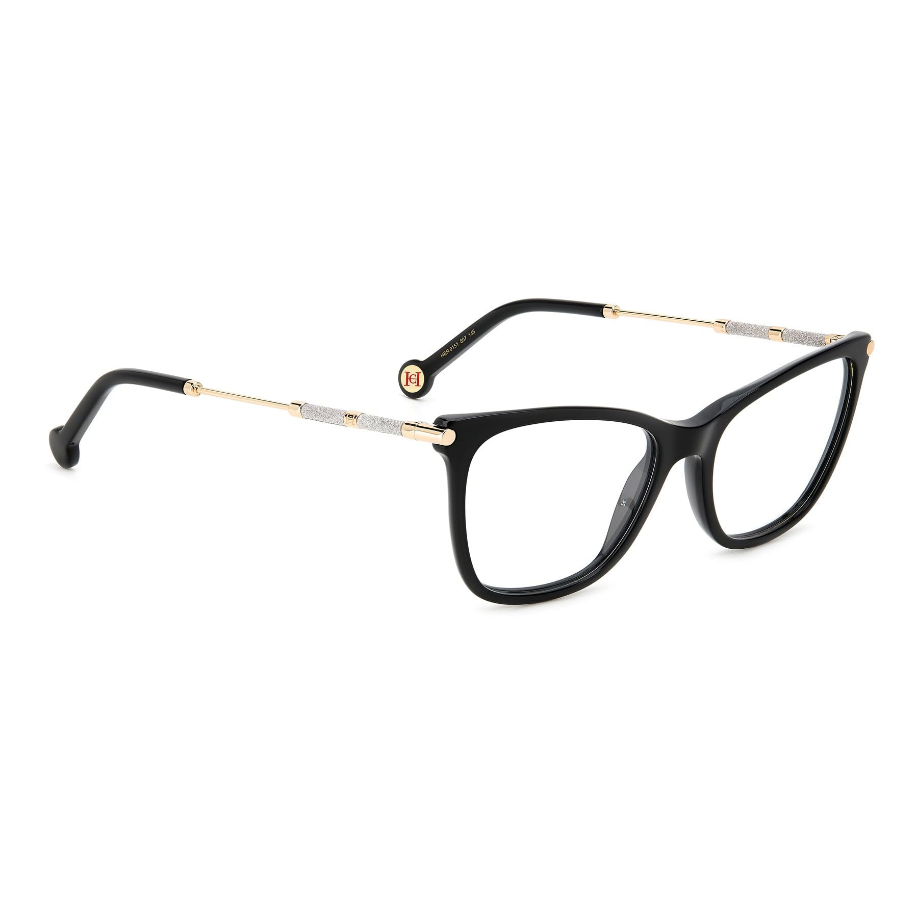CAROLINA HERRERA lunettes, modèle HER 0151, couleur noir, verre 54 mm, pont 18 mm, non polarisées