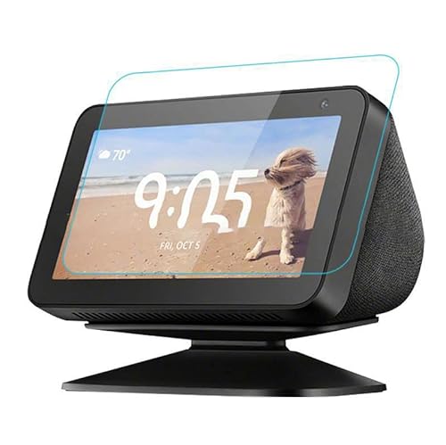 Para 2PSC Amazon Echo Show 5 (1ª Gen, 2019) Protector de pantalla Full Coverage vidrio templado (Amazon Echo Show 5,2PSC)
