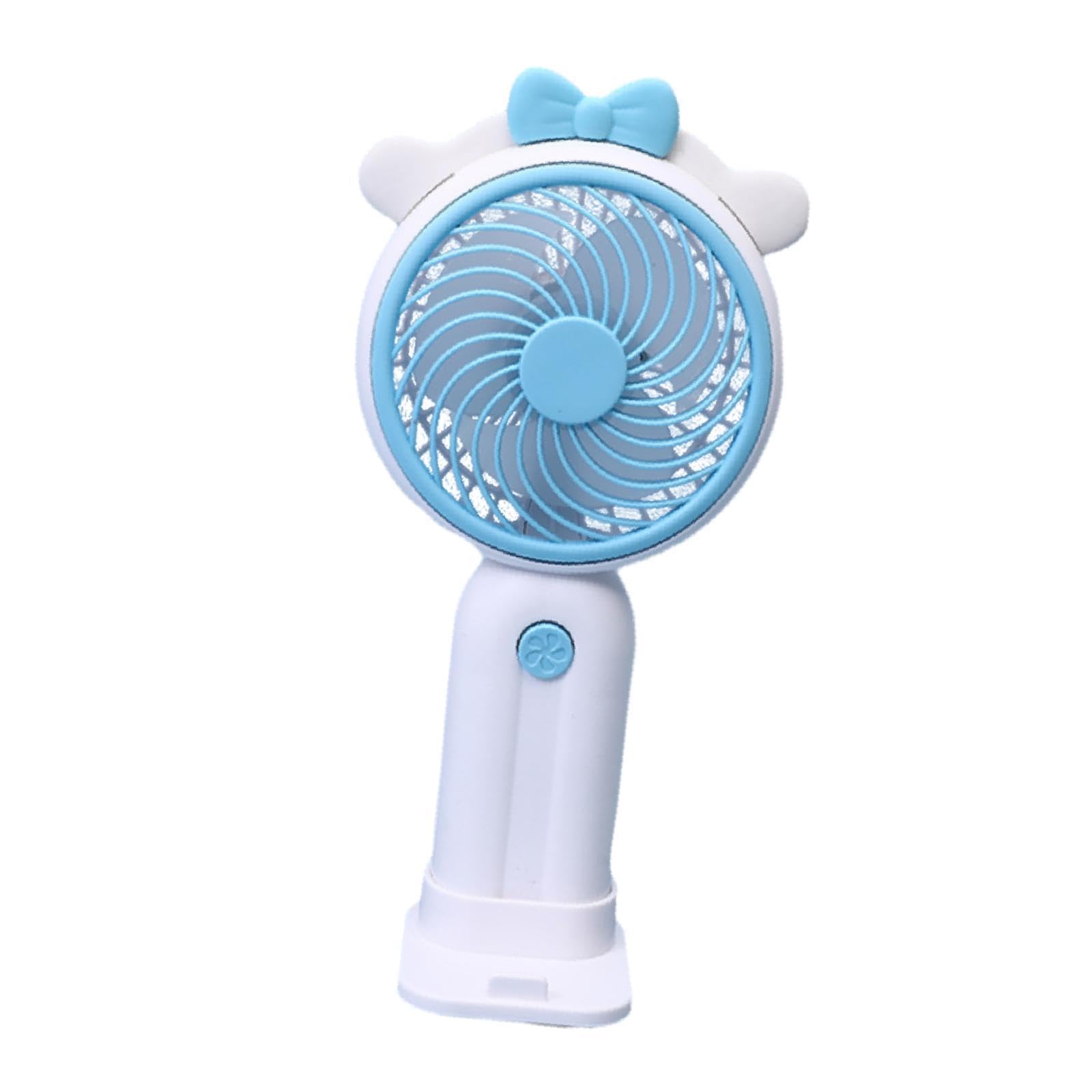 Mini Ventilador Personal Portátil Recargable por USB con Soporte para Teléfono Móvil, Silencioso, Ideal para La Oficina, El Hogar Y Los Viajes. Adecua, 3 Piezas