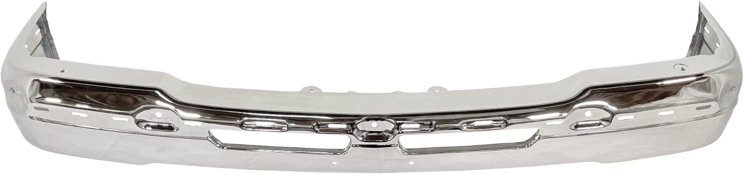 BUMPERS THAT DELIVER - Chrome, Steel Front Bumper Face Bar Compatible with 2003-2007 Chevy Silverado 1500 / Avalanche 03-07, GM1002817