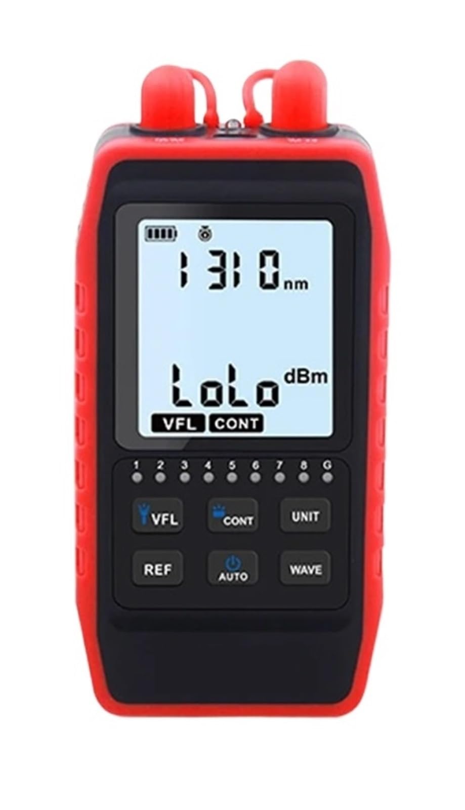 NF-908L Mini medidor de potencia fibra óptica con pantalla LCD, comprobador, cable red, localizador visual fallos Respuesta rápida