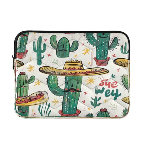 Funda para Laptop 13-14 Pulgadas Impermeable Diseño Cactus