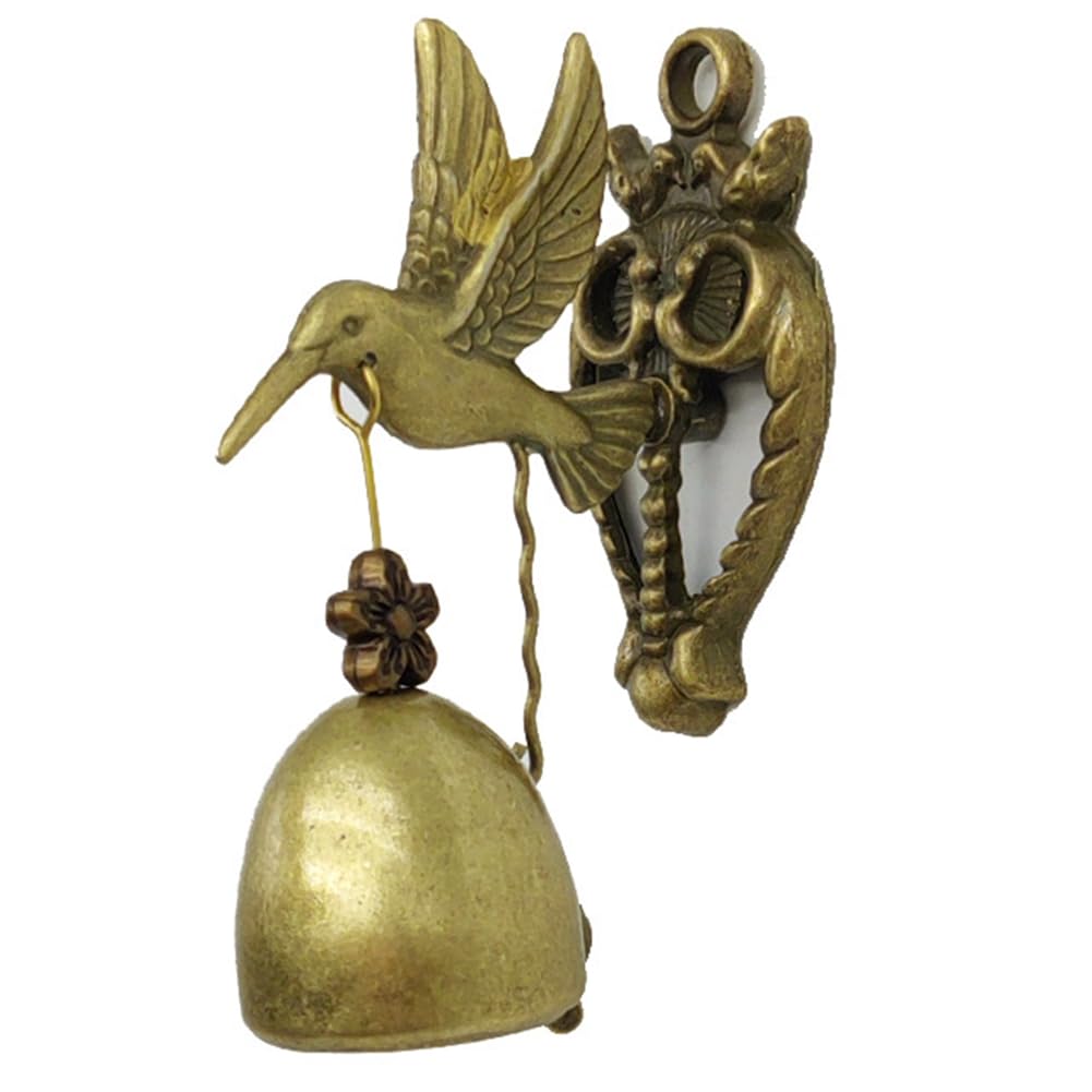 CTRLZS Animal Door Bells Metal Iron Bells Wind Chime Wall Hangings Hummingbird Shapes Vintage Nostalgic Style