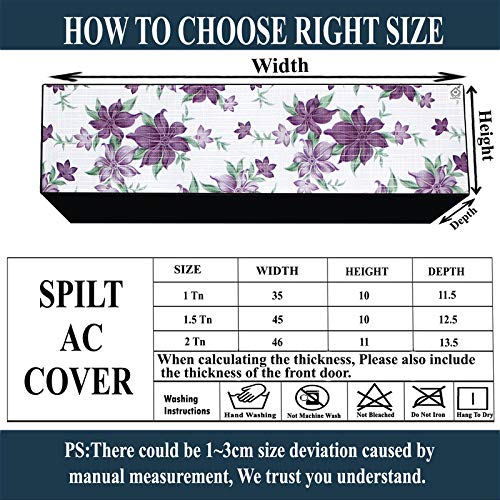 Image of Polycarbonate Water & Dustproof Split Ac Cover for Carrier 1.5 Ton 3 Star Inverter, Black (Color13)