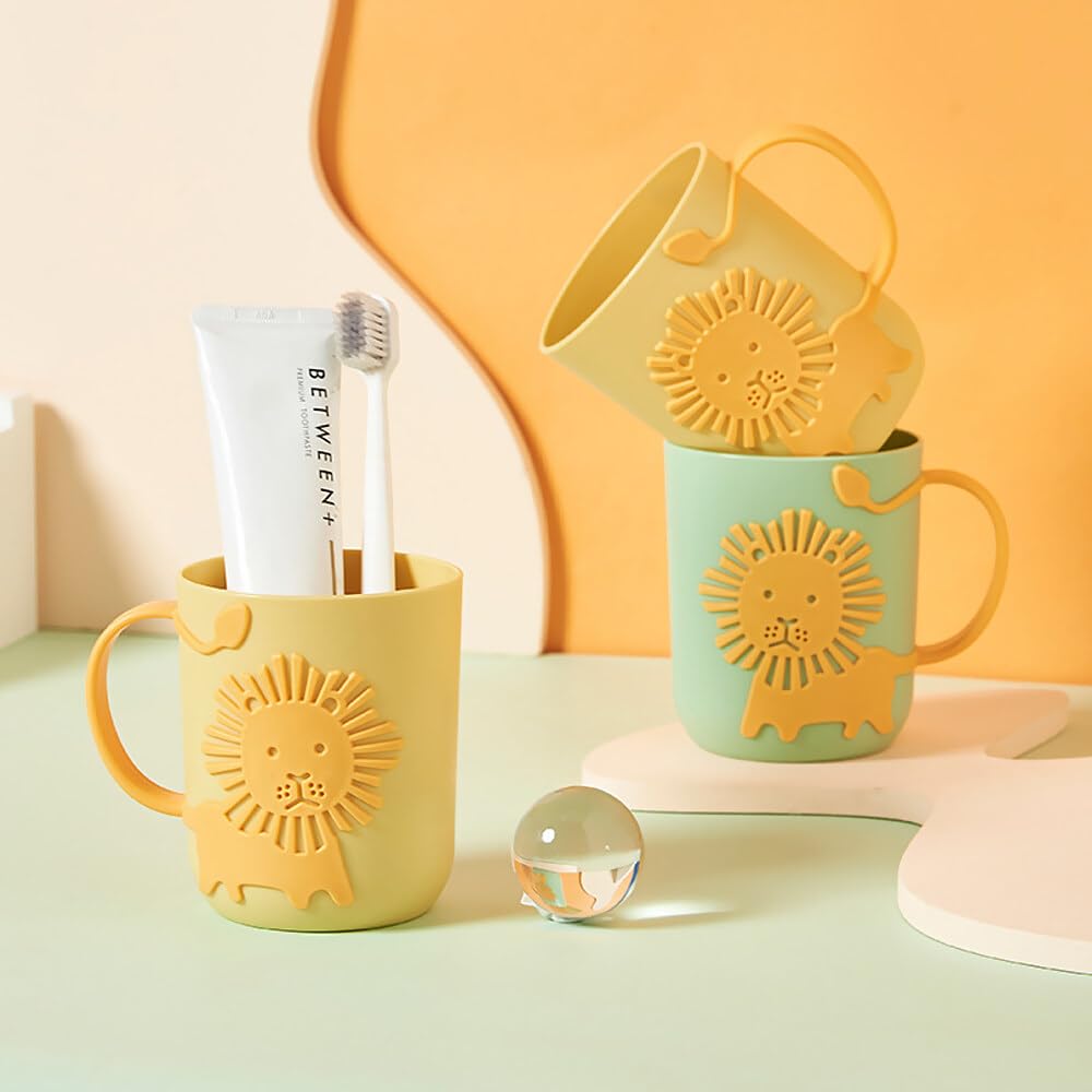 2 Bicchieri Portaspazzolini Per Bambini - Design Simpatico, Materiale PP Durevole Per Bagno E Viaggio - Foto 6